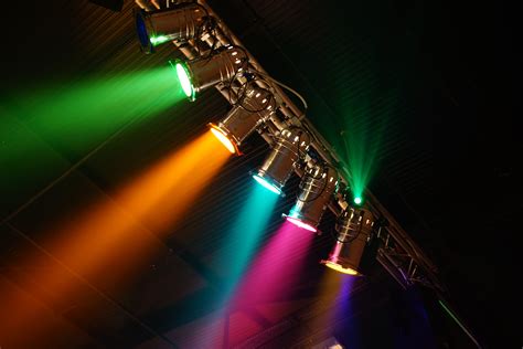 A Large Collection Of Different Colored Lights On A B