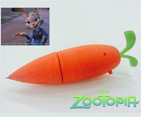 Zootopiadisney Judys Carrot Recorder Pen 7 Steps With Pictures