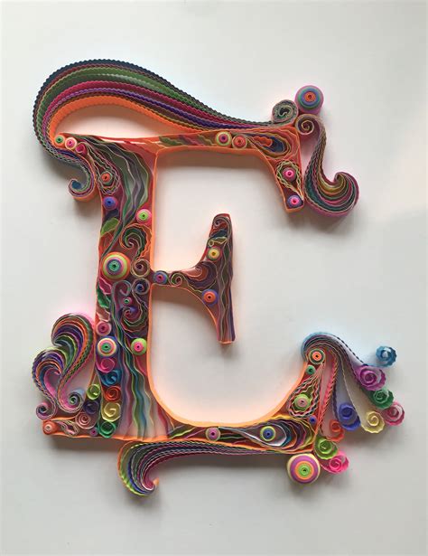 Letter E In Quilling By Juanita Siebenberg Lettre A