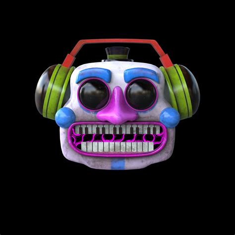 Fnaf Dj Music Man Security Breach Full Wearable Head Mask 3d Etsy Norway