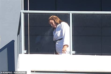 Caitlyn Jenner Is Seen Puffing On A Cigarette Before Flicking It Off Her Hotel Balcony In Sydney