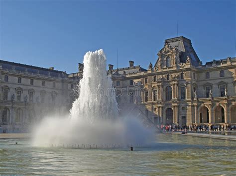 Paris The Louvre Palate Editorial Image Image Of Fountain 6186380