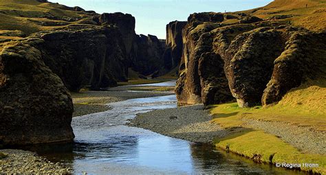 The Picturesque Fjaðrárgljúfur Canyon In South Iceland