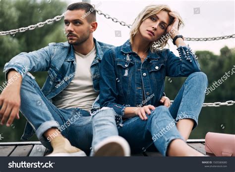 14021 Denim Jeans Couple Images Stock Photos And Vectors Shutterstock