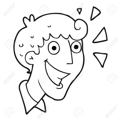 Excited Face Coloring Page Coloring Pages