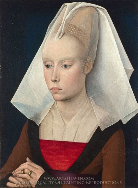 Rogier Van Der Weyden Portrait Of A Woman Painting Reproduction Art On