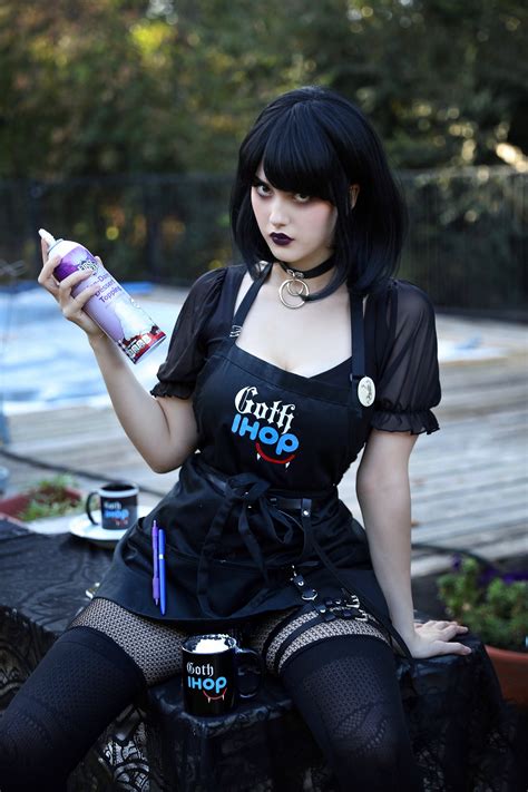 goth ihop waitress candylion cosplay etsy canada