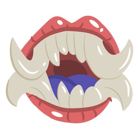Scary Monster Mouth Cartoon Png And Svg Design For T
