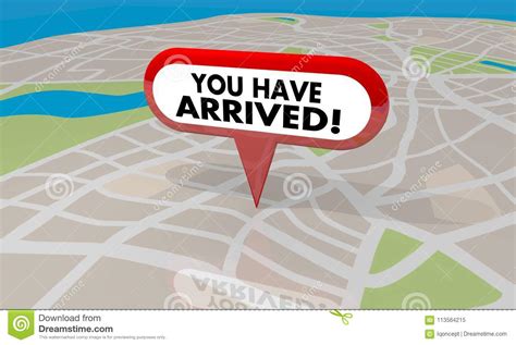 You Have Arrived Your Location Map Pin Navigation 3d ...
