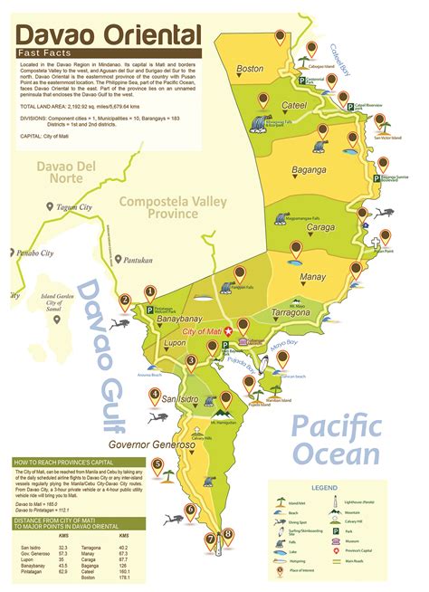 Physical Map Of Davao Oriental