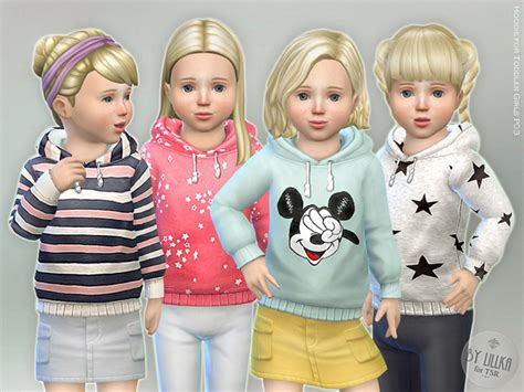 Hoodie For Toddler Girls P03 By Lillka At Tsr Sims 4 Updates