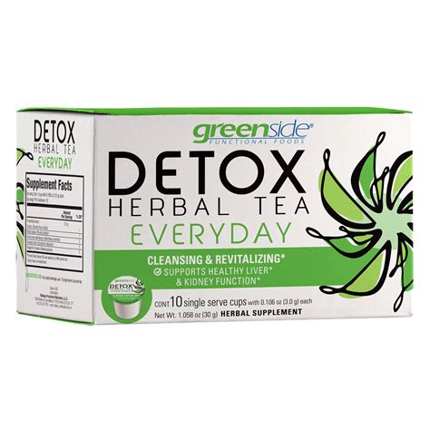 Greenside Detox Everyday Herbal Tea Shop Tea At H E B