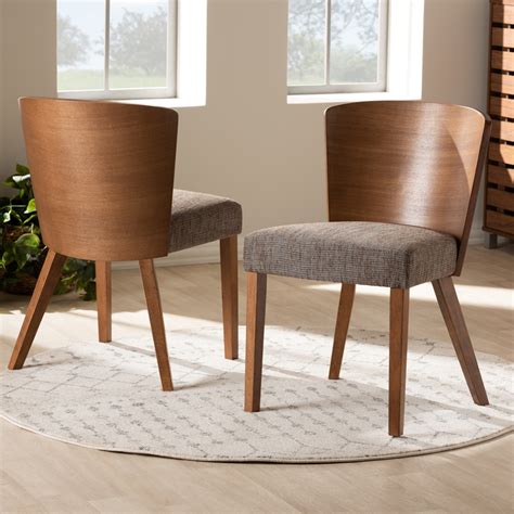 These modern dining chair are trendy and can fit into every decoration style. Baxton Studio Sparrow Brown Wood Modern Dining Chair (Set ...