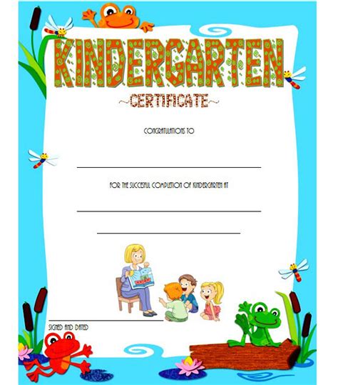 Kindergarten Graduation Certificate Free Printable Printable Templates