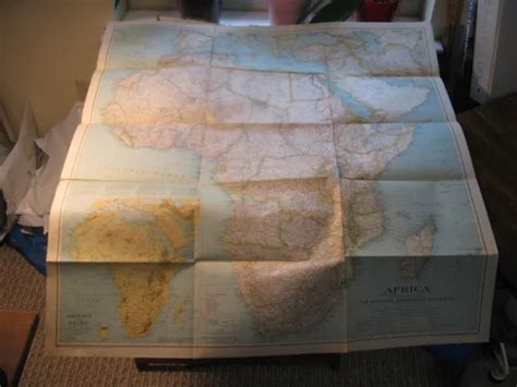 Antique Africa Map June 1935 National Geographic 1195 Picclick