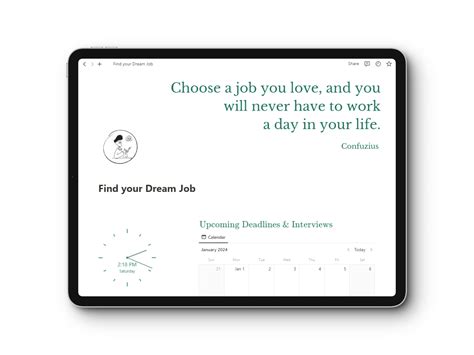 Find your Dream Job - Notion Job Hunting Template : r/notionplates