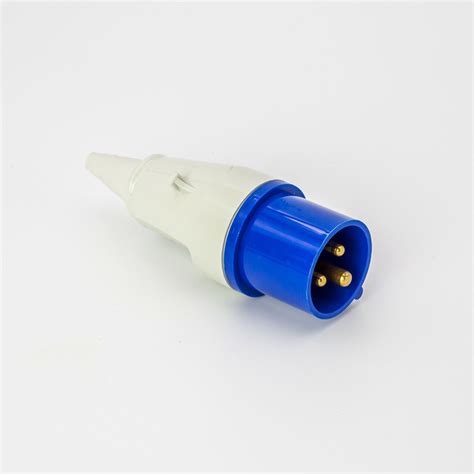 Walther 240v 3 Pin Blue Industrial Plugs Socket Panel Ip44 Ip67 16a 32a