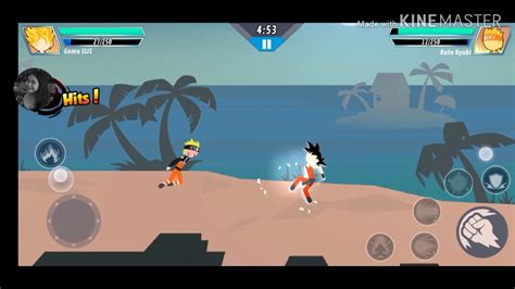 Goku Vs Naruto Epic Battle Stick Hero Fighter Gameplay Youtube