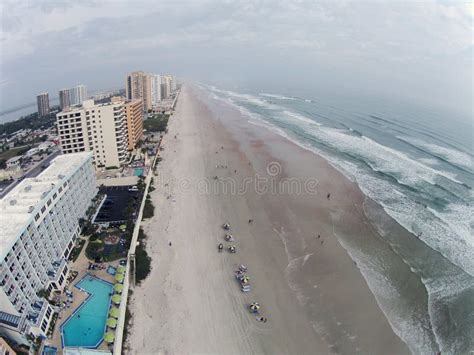Daytona Beach Florida Aerial Stock Photo Image Of Coastal Beach
