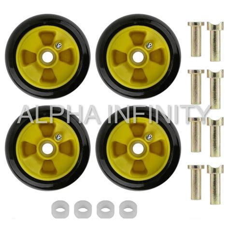 4 Deck Wheel Kit Fits John Deere 425 445 And 455 With 48 And 54 Decks