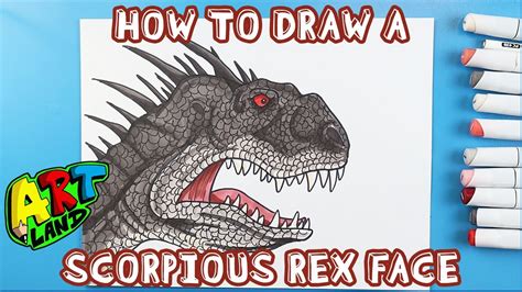 How To Draw A Scorpious Rex Face