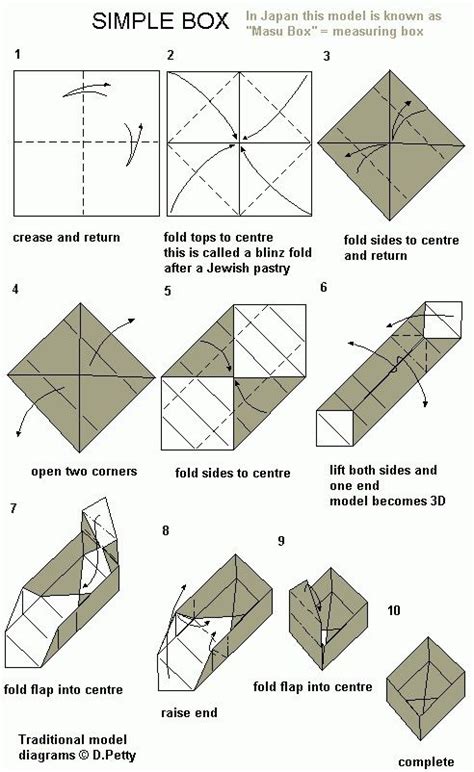 Easy Origami Box Origami Easy Origami Box Origami Box Easy