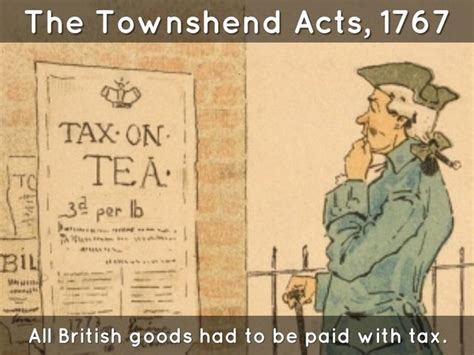 Townshend Act Of 1767 Timeline Timetoast Timelines