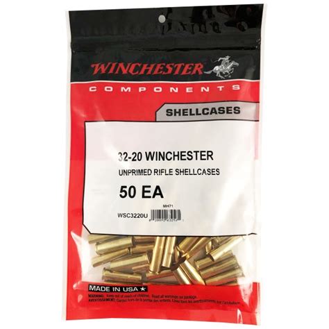 Winchester Brass 32 20 Winchester Unprimed Bag Of 50 Graf And Sons