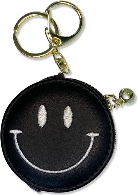 Holawit Cute Happy Smiley Face Design Zipper Coin Wallet Purse Pouch
