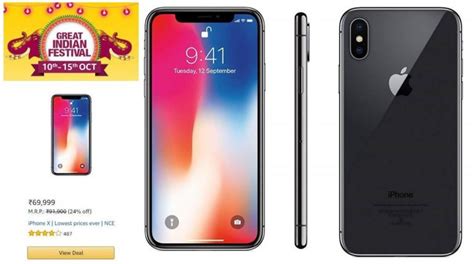 Amazon Great Indian Festival Sale Apple Iphone X At Lowest Ever Price