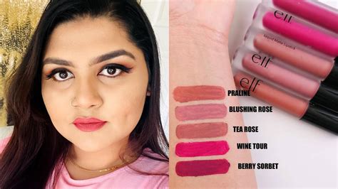 Elf Cosmetics Liquid Matte Lipstick Review Andswatches Youtube