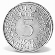 5 DM Kursmünze Deutschland "Silberfünfer" 1951 J | DM Münzen ...