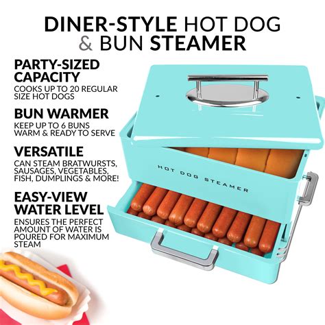 Nostalgia Nhds206aq Hot Dog Steamer