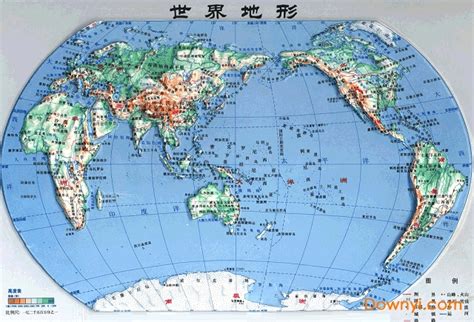 世界地形图高清版下载 世界地形图超清中文版下载 当易网