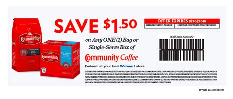 Shoppers have saved an average of 10% with our coffee and a classic promo codes. Community Coffee Coupon & $500 Walmart Giveaway ...
