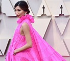 Gemma Chan wears hot pink Valentino Couture dress at Oscars 2019 ...