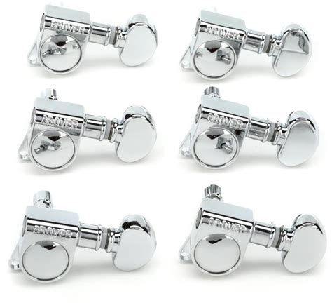 Grover 406c6 Mini Locking Rotomatic Tuners 6 In Line Chrome Sweetwater