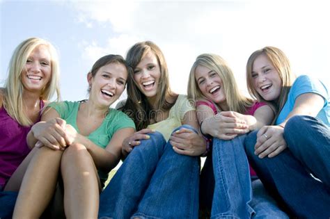 girls sitting together and laughing stock image image of group my xxx hot girl
