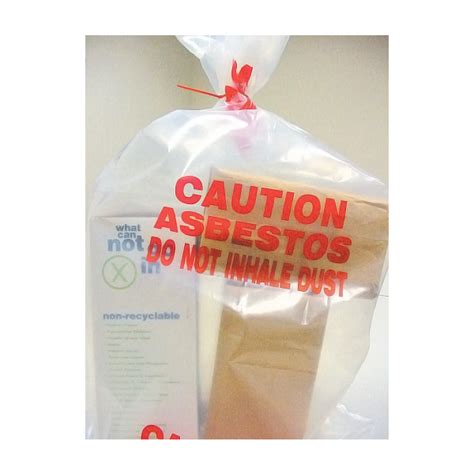 Enware Asbestos Removal Bags 120l X 25 Pack Seton Australia