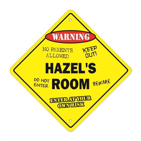 SignMission X Hazels Room 12 X 12 In Crossing Zone Xing Room Sign
