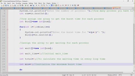 How To Write The Java Program For Sjfsortest Job First Youtube