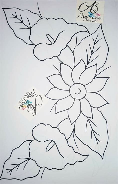 Flores Dibujos Para Calcar En Tela Y Bordar Lavar Wallpaper