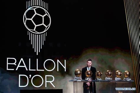 messi makes record of winning sixth ballon d or xinhua english news cn