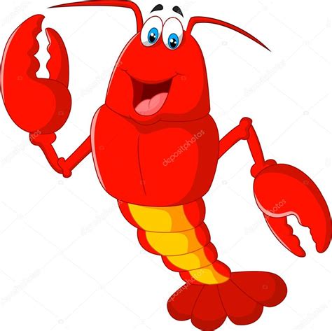 Cartoon Lobster Waving — Stock Vector © Tigatelu 72456943