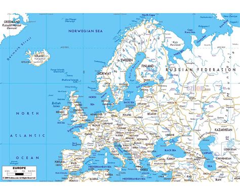 Maps Of Europe And European Countries Political Maps Road And