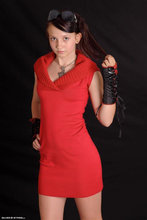 Taira Silver Stars Red Dress 1 Fashionblog