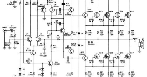 Similarities between amplifier pcb and normal printed circuit boards. 400w Power Amplifier Circuit - Circuit Diagram Images