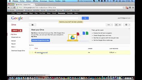 Comment Partager Un Fichier Avec Google Drive Youtube