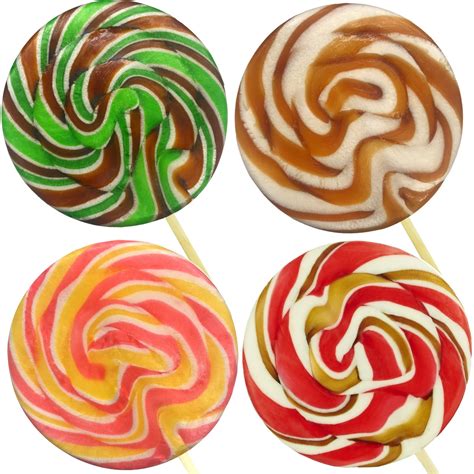 Buy Wendys Candies Giant Swirl Lollipops Sweets Rhubarb Custard