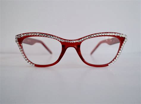 Cat Eye Made With Swarovski Crystal Reading Glasses 150 175